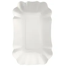 Papstar Schalen Pappe eckig 9 cm x 14 cm x 3 cm 1500 St. Weiß
