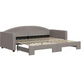 vidaXL Tagesbett 90 x 200 cm Grau