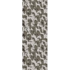 Queence Vinyltapete Benjamin 90x250 cm 0,9 kg grau 34193