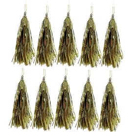 Geschenkestadl Lamettini Lametta Anhänger Christbaumschmuck Weihnachtsanhänger (100, Gold)