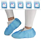 1000 ARNOMED PP Schuhüberzieher Einweg, Blaue Überziehschuhe mit Anti-Rutsch Sohle, rutschfeste ABS Überzieher Schuhe, Schuhschutz Überzug bis Gr 47 Maße: 17x40cm, robuste Überschuhe für die Baustelle