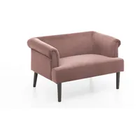 Atlantic Home Collection Loveseat, Rosa, Textil, 118x70x84 cm, Wohnzimmer, Sofas & Couches, Sofas