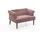 Atlantic Home Collection Sessel Charlie Samtvelours 119 x 72 x 70 cm Rosa