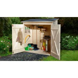 Weka Gartenschrank 361 A 1,6 x 0,85 x 1,9 m natur