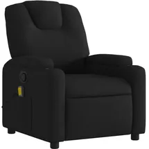 vidaXL Massagesessel mit verstellbarer Rückenlehne Polyester 50 x 97 x 50 cm Schwarz