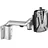 Novus SlatWall LM arm 0-2-1 Wandhalterung Silber