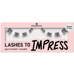 Essence  Accessoires Augen Künstliche Wimpern, um zu beeindrucken - 08 Pre-cut Las  in Schwarz, Einheitsgrösse