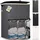 HENNEZ Wäschebox 150L - Wäschekorb 3 Fächer 60 cm Breit, Deckel - Wäschesortierer mit Wäschesack - Laundry Baskets - Wäschetonne - Wäsche Sortiersystem - Wäschesammler - Washing Basket - Grau Bambus