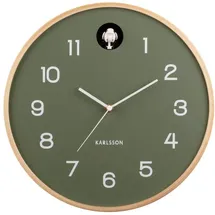 Karlsson Natural Cuckoo 31,5 Ø31,5cm Jungle Grün