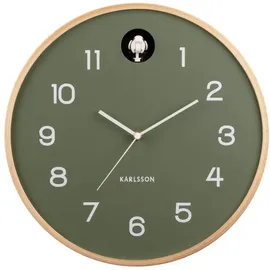 Karlsson Natural Cuckoo 31,5 Ø31,5cm Jungle Grün