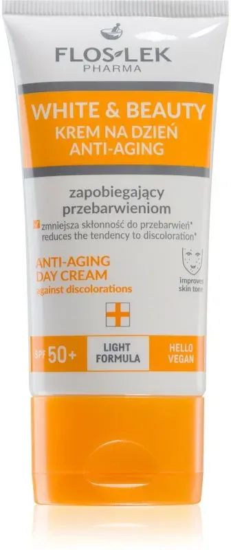 FlosLek Pharma White & Beauty Tagescreme gegen Pigmentflecken SPF 50+ 30 ml