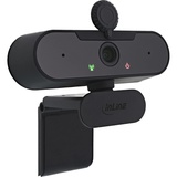 InLine Webcam FullHD 1920x1080/30Hz mit Autofokus, USB-A Anschlusskabel