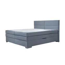 Boxspringbett  Manon , grau , Maße (cm): B: 166 H: 113 T: 208