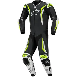 Alpinestars GP Tech V5 Lederkombi - Schwarz/Weiß/Neon-Gelb - 50