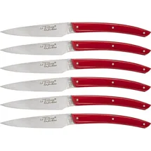 Laguiole Jean Dubost Messerset 6-tlg. rostfrei Rot