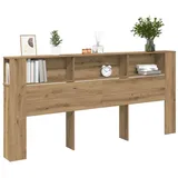 vidaXL Kopfteil Schrank Artisan Eiche 220x18,5x104,5 cm