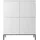 Selsey Highboard 100 x 122 cm Weiß / Schwarz