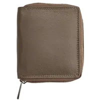 Josephine Osthoff Handtaschen-Manufaktur Josephine Osthoff Geldbörse Damen Leder Gross Portemonnaie mit Reißverschluss KleinGeldbörse Herren Kreditkartenetui Geldbeutel mit Wiener Schachtel RFID-Schutz (925), Farbe:Taupe