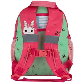 Belmil Mini Kiddy Kindergartenrucksack "Sweet Bunny Cherry" für 1-3 Jährige Kinder mit Brustgurt - Rosa