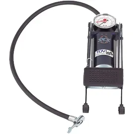 SKS Picco Fußpumpe mit Manometer, blau, max. 5 bar