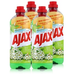 AJAX Ajax Allzweckreiniger Frühlingsblume 1 Liter – Bodenreiniger (4er Pack Allzweckreiniger