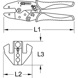 KS Tools Crimpzange 115.1445