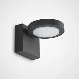 LUCANDE Außenwandleuchte Aluminium 11,8 cm 1 flammig schwarz