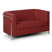 Sofa CUBE, 2 Sitzflächen, rot