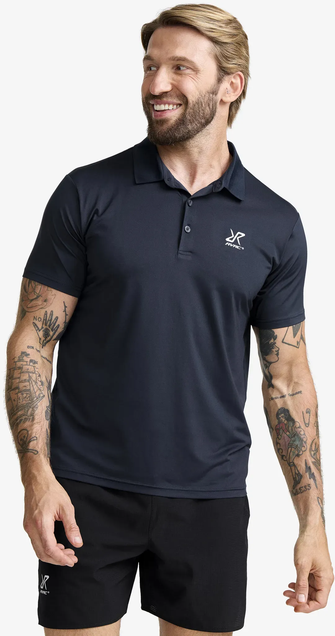 Stream Polo Shirt Herren Navy, Größe:2XL - Herren > Oberteile > T-shirts - Blau
