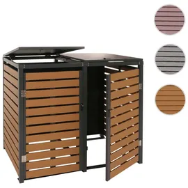 MCW Mülltonnenverkleidung MCW-K14 134 x 84 x 119 cm braun