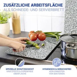 Wenko Granit Herdabdeckplatte 2 St.