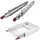 SOTech VarioSlide KV2-200-H76-L1100-EH 1117,6 mm mit Lock-in/out Einrastfunktion rot Schwerlast-Vollauszug belastbar bis 200 kg,