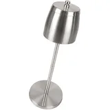 Relaxdays Standaschenbecher Edelstahl Silber