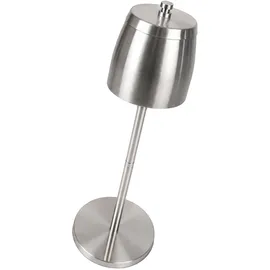 Relaxdays Standaschenbecher Edelstahl Silber