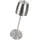 Relaxdays Standaschenbecher Edelstahl Silber
