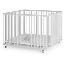 Sämann Laufgitter, weiß ohne Matratze | Gr.: 100x100 cm, Babymöbel, Laufstall Baby