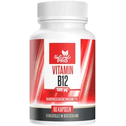 Natural Pro | Vitamin B12 500 μg Hochdosiert Kapseln 30 g