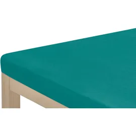 OTTO home Spannbettlaken Microfaser 90 x 200 - 140 x 200 - 180 x 200 cm petrol