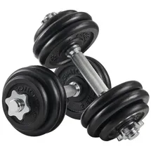 Songmics Kurzhantelset Gusseisen 30 kg verstellbar schwarz