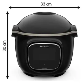 Moulinex Cookeo Touch Multicooker, intelligent, Hochdruck Touch Connect WiFi Schwarz