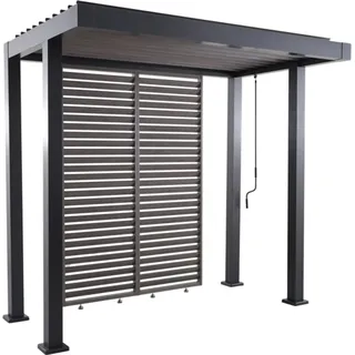 MWH Das Original Pavillon Grillzebo 259,5 x 154 cm grau