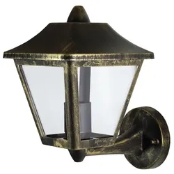 Ledvance Außen-Wandleuchte "Endura Classic Tradition" E27  IP44 Schwarz/Gold