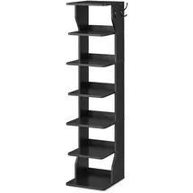 VASAGLE Mid.you Schuhregal 26,4 x 110,4 x 30 cm 6 Fächer / schwarz