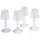 Loberon Kerzenständer-Set Jouval Glas Beige