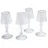 Loberon Kerzenständer-Set Jouval Glas Beige