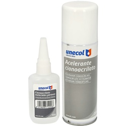Cyanacrylat-Kleber (50 gr.) mit Beschleuniger (200ml) Speziell für poröse Materialien, Mehrzweck, Kunststoff, Holz, Porzellan...