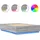 vidaXL Bettgestell mit LED Grau Sonoma 160x200 cm Holzwerkstoff