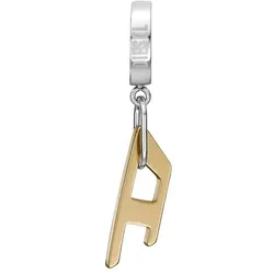 Single-Creole DIESEL "Schmuck Edelstahl Ohrschmuck Ohrringe", gold (edelstahlfarben, gelbgoldfarben), Ohrringe, Damen, Edelstahl
