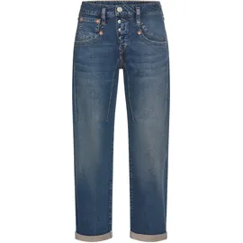 Herrlicher 7/8-Jeans "Shyra Tap Denim", Damen, Gr. 32, N-Gr, gusty, Denim/Jeans, Obermaterial: 97% Baumwolle, 3% Elasthan, gerade 7/8-Länge, Jeans, mit Abnähern