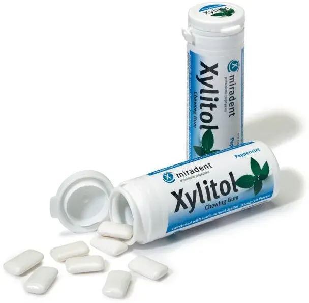 miradent Xylitol Chewing Gum Pfefferminze